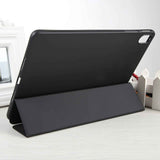 For-Huawei-MatePad-SE-11-GEBEI-3-folding-Holder-Shockproof-Flip-Leather-Tablet-Case(Black)
