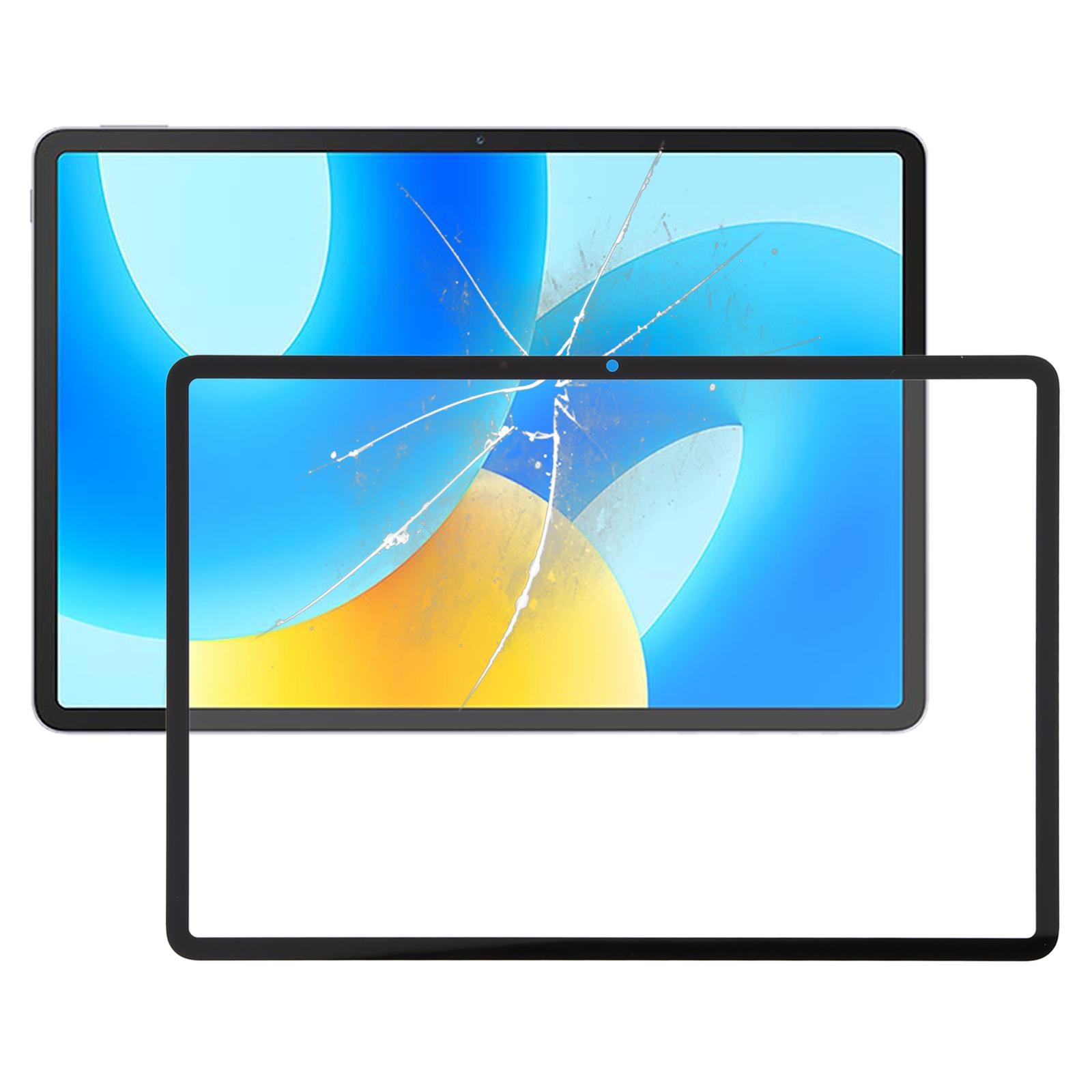 For-Huawei-MatePad-11.5-TGR-W10-Front-Screen-Outer-Glass-Lens,-Soft-Light-Version-(Black)