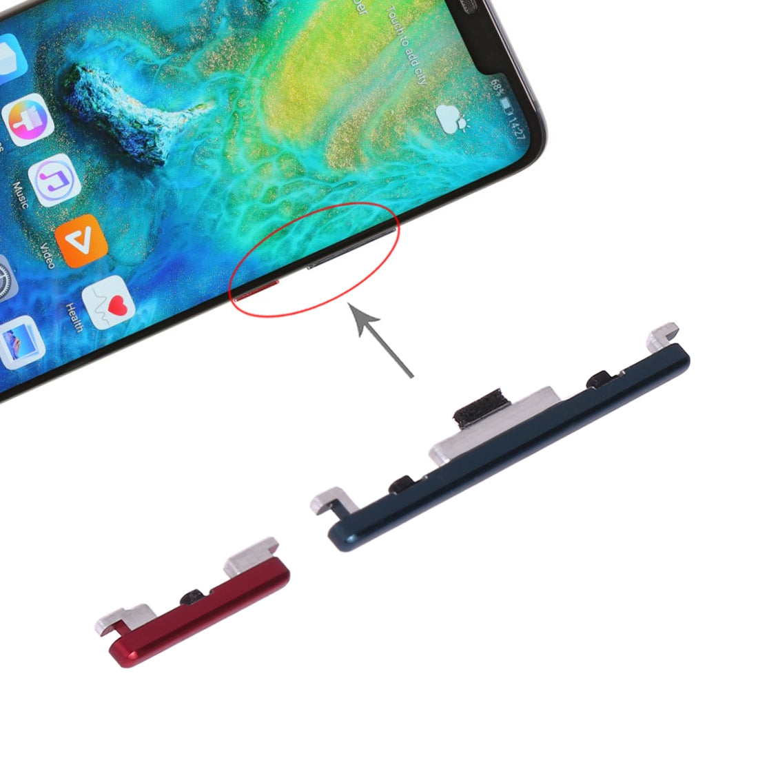 For-Huawei-Mate-20-Pro-Power-Button-and-Volume-Control-Button-(Green)