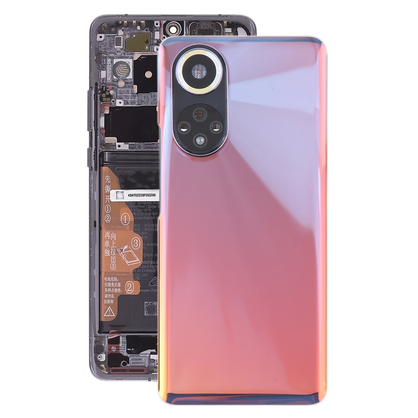 For-Huawei-Nova-9-Battery-Back-Cover-with-Camera-Lens-Frame(Purple)