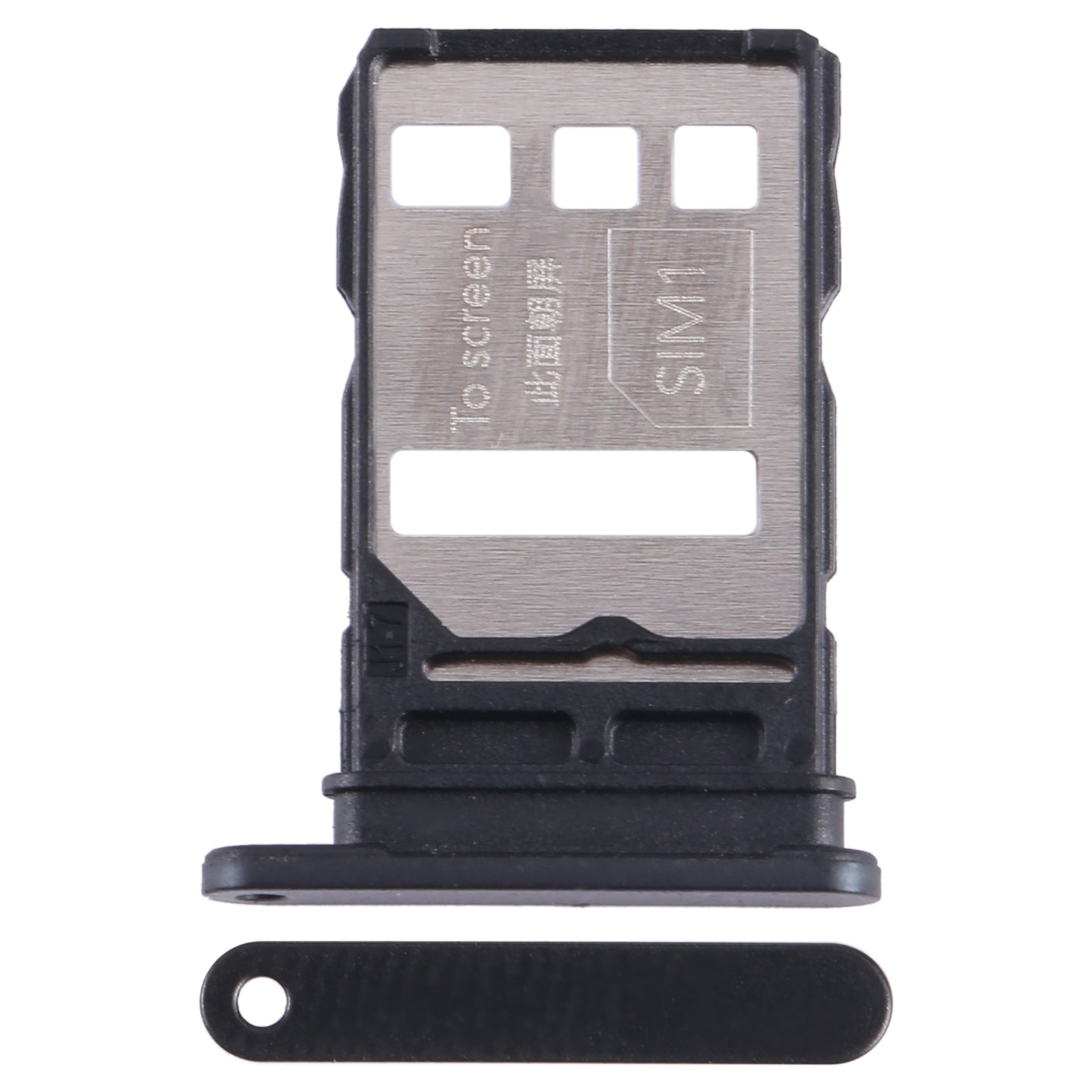 For-Huawei-Nova-10-SE-SIM-+-SIM-Card-Tray-(Black)