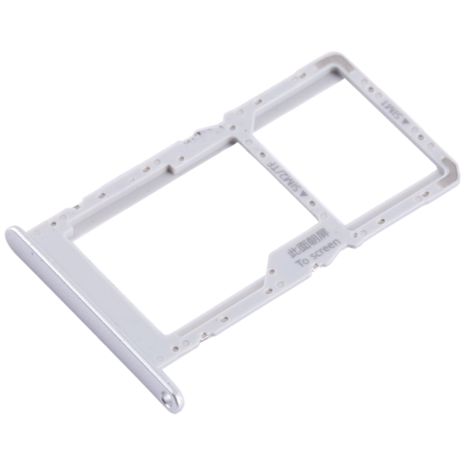 For-Huawei-nova-Y70-SIM-+-SIM-/-Micro-SD-Card-Tray-(Silver)