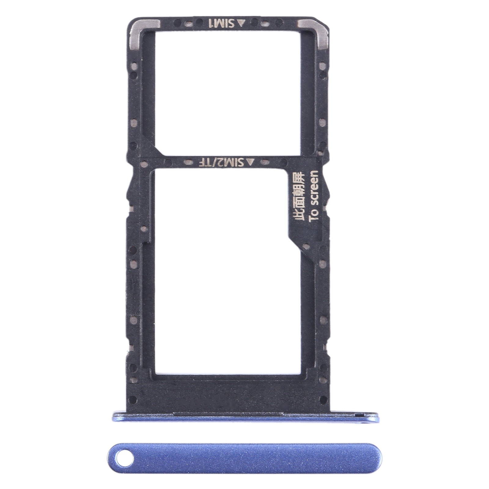 For-Huawei-nova-Y70-SIM-+-SIM-/-Micro-SD-Card-Tray-(Blue)