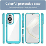 For-Huawei-nova-12s-Colorful-Series-Acrylic-+-TPU-Phone-Case(Transparent-Blue)