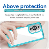 For-Huawei-nova-12s-Colorful-Series-Acrylic-+-TPU-Phone-Case(Transparent-Blue)