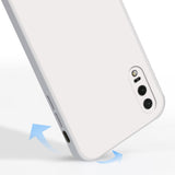 For-Huawei-P20-Solid-Color-Imitation-Liquid-Silicone-Straight-Edge-Dropproof-Full-Coverage-Protective-Case(Sky-Blue)
