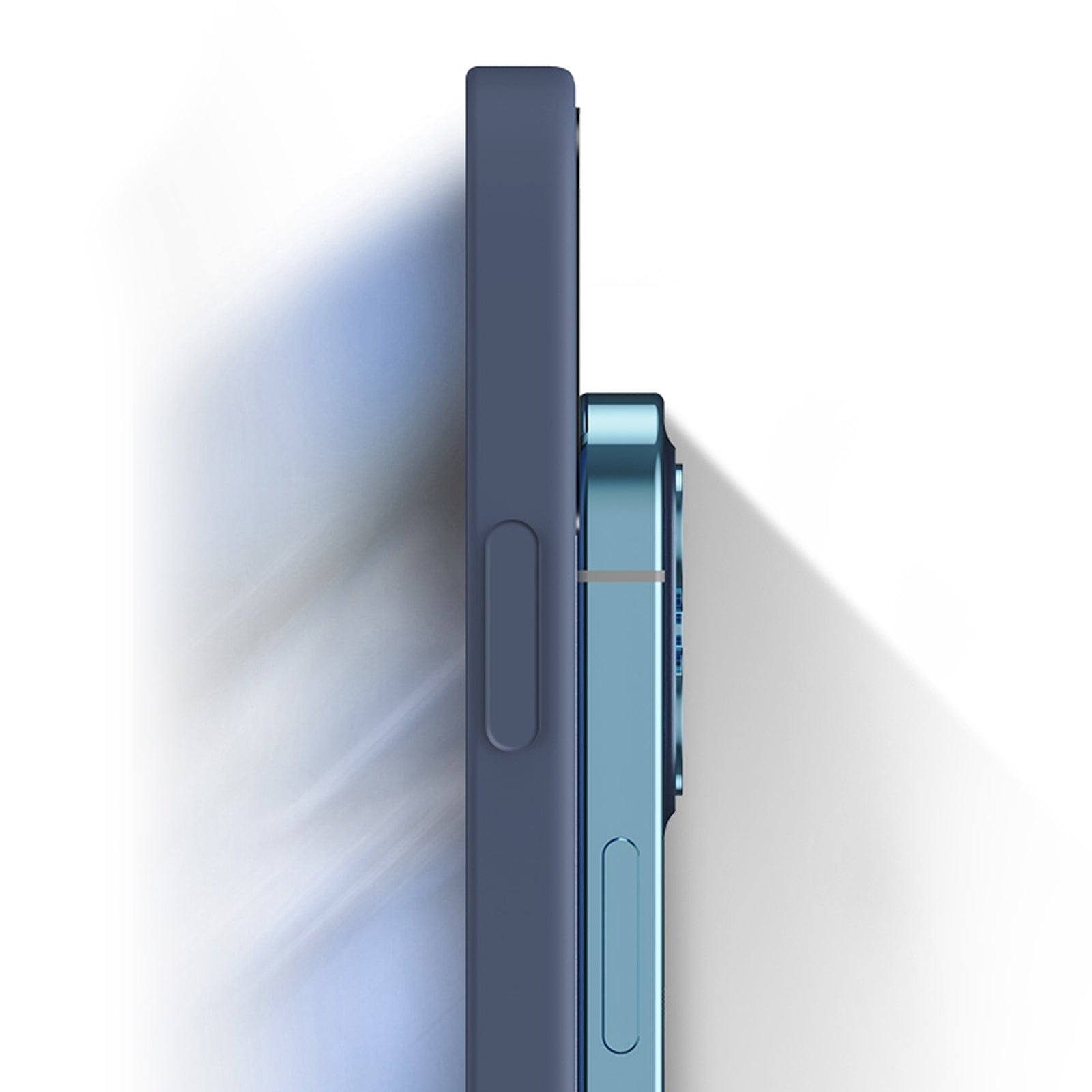 For-Huawei-P20-Solid-Color-Imitation-Liquid-Silicone-Straight-Edge-Dropproof-Full-Coverage-Protective-Case(Sky-Blue)
