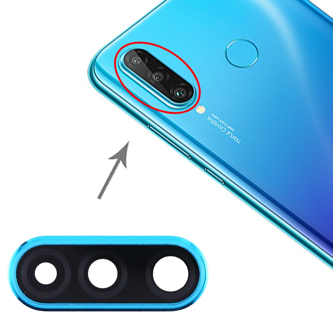 For-Huawei-P30-Lite-24MP-Camera-Lens-Cover-(Blue)