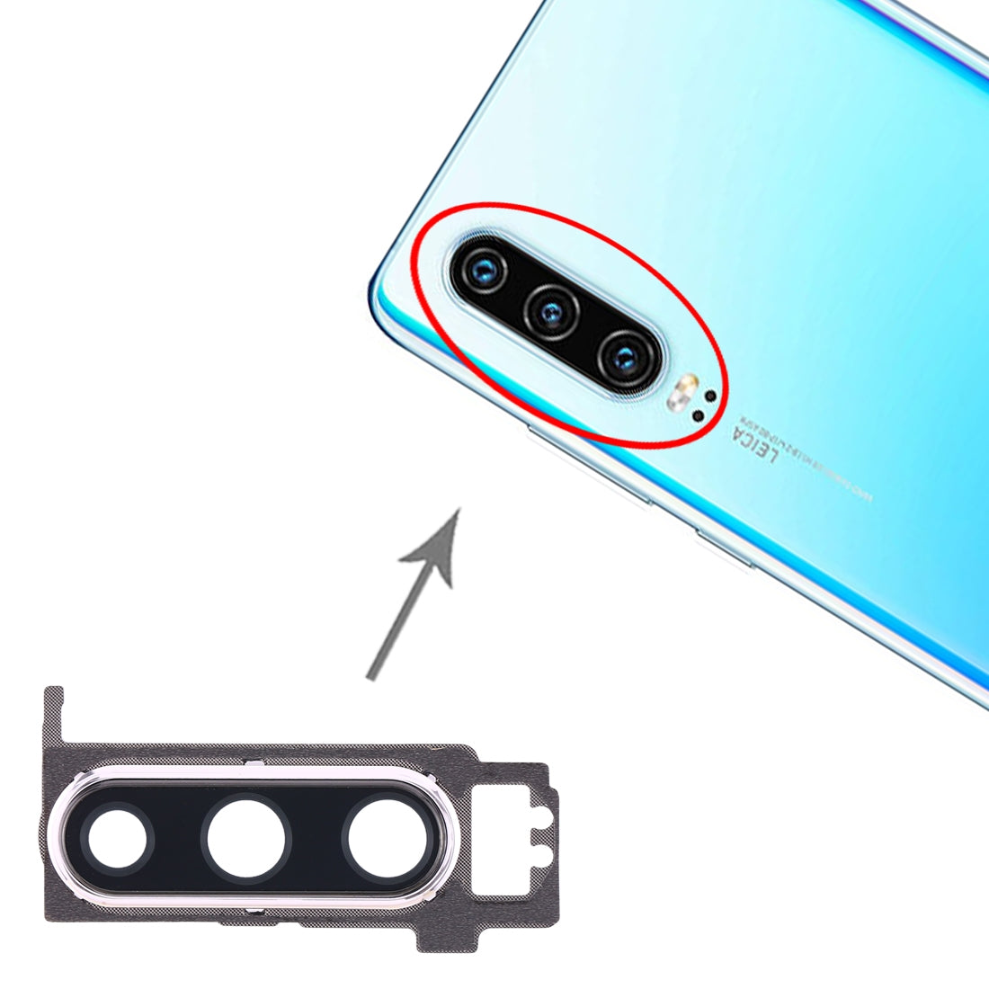 For-Huawei-P30-Camera-Lens-Cover-(White)
