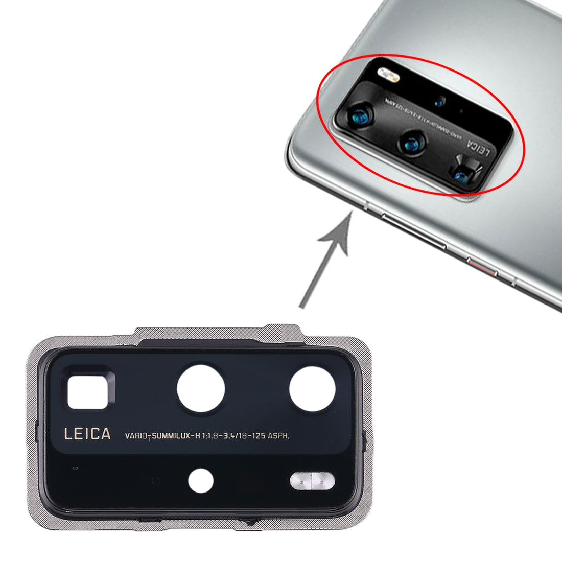 For-Huawei-P40-Pro-Original-Camera-Lens-Cover-(Black)