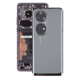 For-Huawei-P50-Pro-Battery-Back-Cover-with-Camera-Lens-Frame(Black)