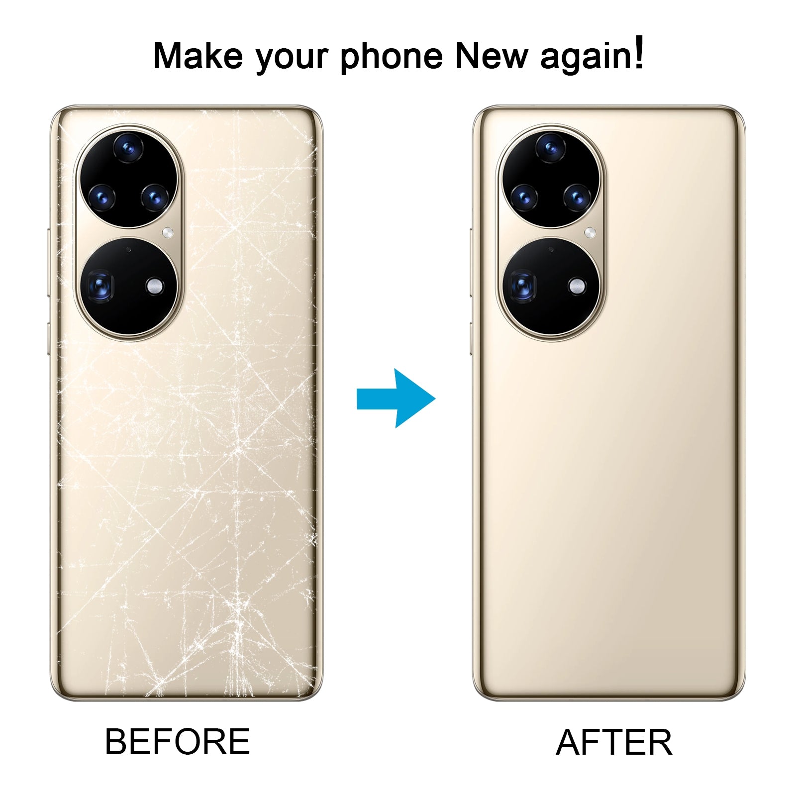For-Huawei-P50-Pro-Battery-Back-Cover-with-Camera-Lens-Frame(Black)