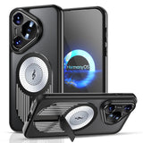 For-Huawei-Pura-70-Heat-Dissipation-Aromatherapy-MagSafe-Holder-Phone-Case(Black)