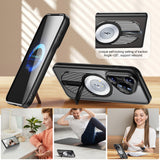 For-Huawei-Pura-70-Heat-Dissipation-Aromatherapy-MagSafe-Holder-Phone-Case(Black)