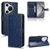 For-Huawei-Pura-70-Honeycomb-Dot-Texture-Leather-Phone-Case(Blue)