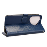 For-Huawei-Pura-70-Honeycomb-Dot-Texture-Leather-Phone-Case(Blue)