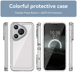 For-Huawei-Pura-70-Colorful-Series-Acrylic-+-TPU-Phone-Case(Transparent)