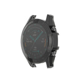 For-Huawei-Watch-GT2-46mm-Full-Coverage-Watch-Protective-Case-with-Screen(Transparent-Black)