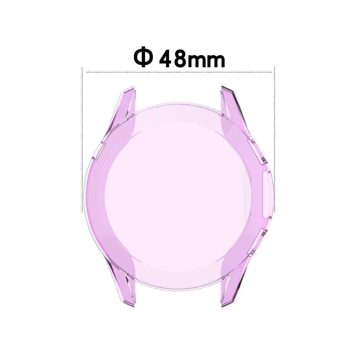 For-Huawei-Watch-GT2-46mm-Full-Coverage-Watch-Protective-Case-with-Screen(Transparent-Black)