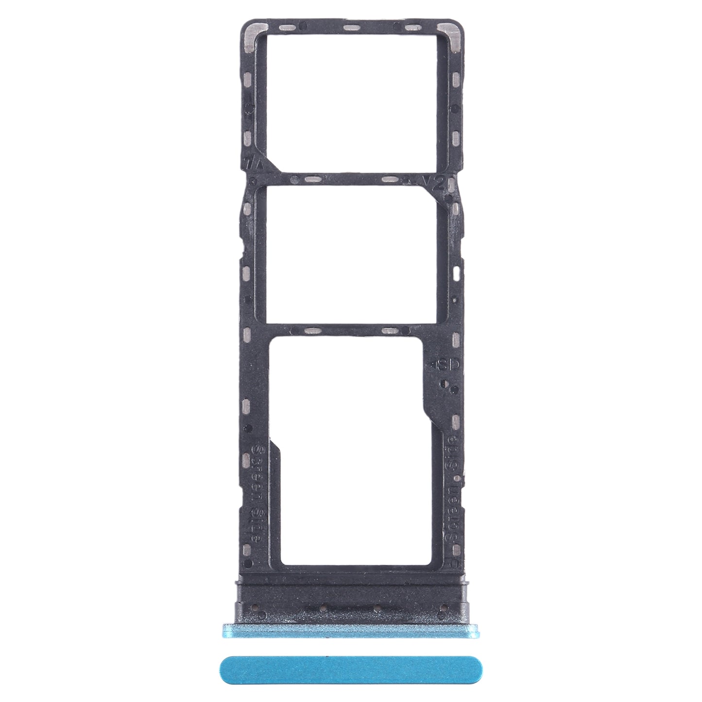 For-Infinix-Hot-12-Play-NFC-X6816C-SIM-Card-Tray-+-SIM-Card-Tray-+-Micro-SD-Card-Tray-(Blue)