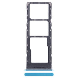For-Infinix-Hot-12-Play-NFC-X6816C-SIM-Card-Tray-+-SIM-Card-Tray-+-Micro-SD-Card-Tray-(Blue)
