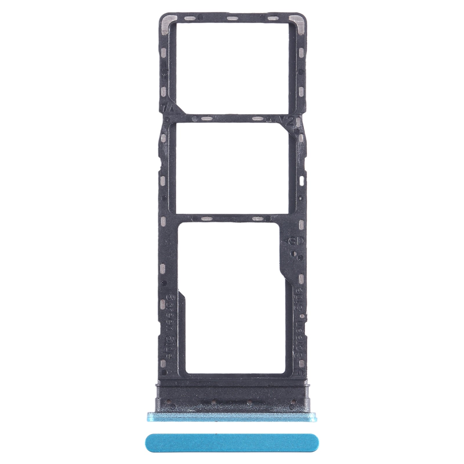 For-Infinix-Hot-12-Play-NFC-X6816C-SIM-Card-Tray-+-SIM-Card-Tray-+-Micro-SD-Card-Tray-(Blue)