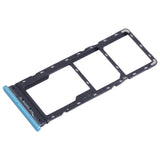 For-Infinix-Hot-12-Play-NFC-X6816C-SIM-Card-Tray-+-SIM-Card-Tray-+-Micro-SD-Card-Tray-(Blue)