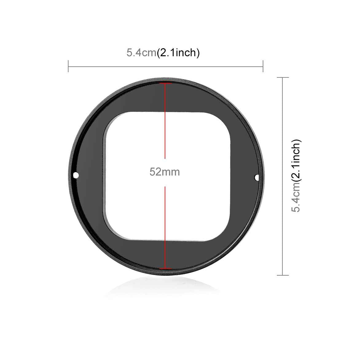 For-Insta360-Ace-Pro-PULUZ-52mm-UV-Lens-Filter-Adapter-Ring-with-Lens-Cover-(Black)