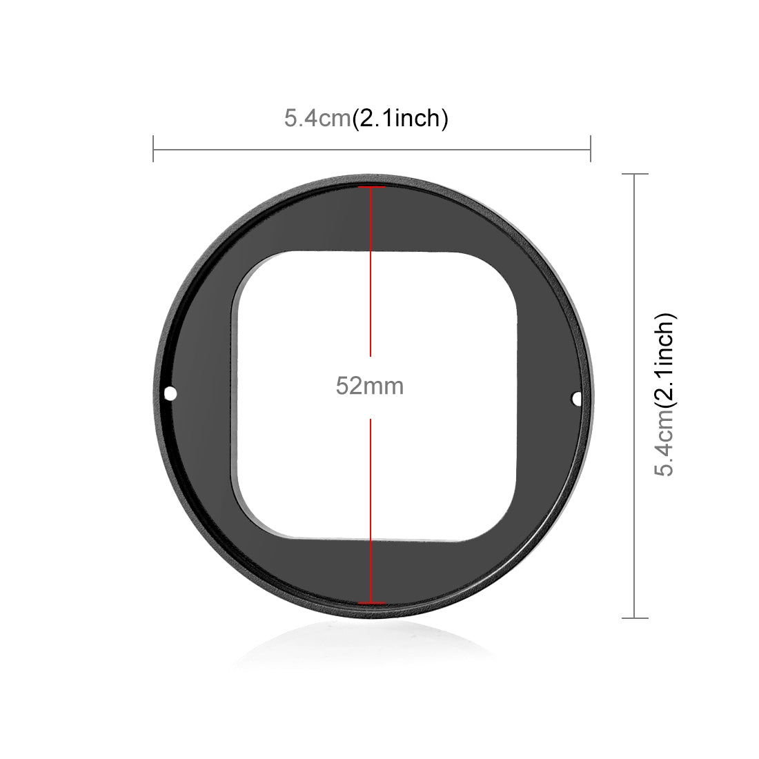 For-Insta360-Ace-Pro-PULUZ-52mm-UV-Lens-Filter-Adapter-Ring-with-Lens-Cover-(Black)