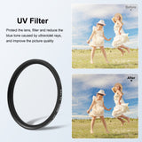 For-Insta360-Ace-Pro-PULUZ-52mm-UV-Lens-Filter-Adapter-Ring-with-Lens-Cover-(Black)