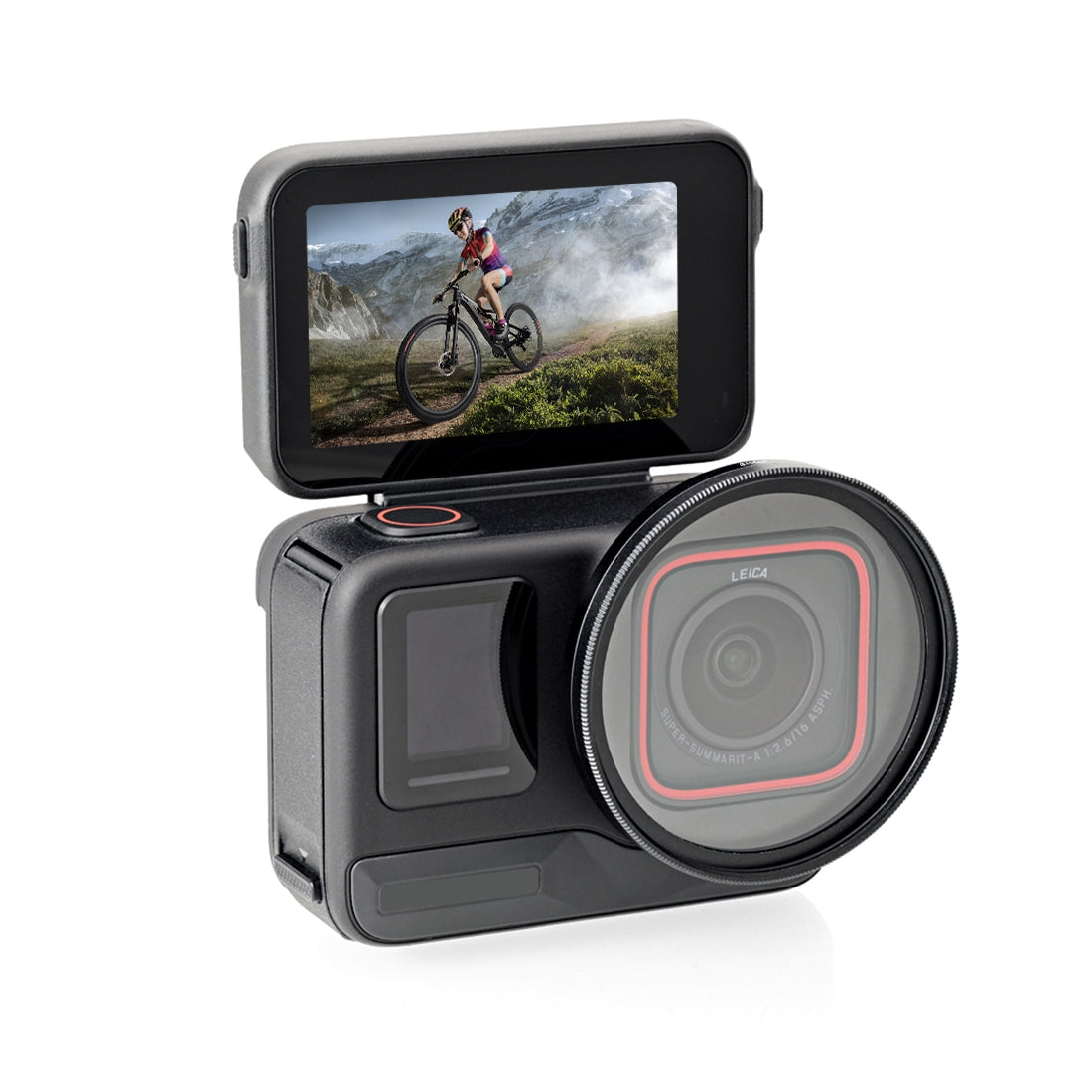 For-Insta360-Ace-Pro-PULUZ-52mm-UV-Lens-Filter-Adapter-Ring-with-Lens-Cover-(Black)