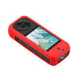For-Insta360-X3-Silicone-Case-Protective-Cover-with-Hand-Strap(Black)