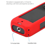 For-Insta360-X3-Silicone-Case-Protective-Cover-with-Hand-Strap(Black)