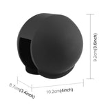 For-Insta360-X5-PULUZ-Invisible-Dive-Case-Lens-Guard-Silicone-Protective-Lens-Cap-Cover-(Black)