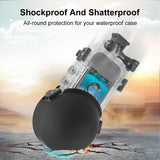For-Insta360-X5-PULUZ-Invisible-Dive-Case-Lens-Guard-Silicone-Protective-Lens-Cap-Cover-(Black)