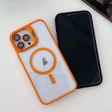 For-iPhone-12-Pro-U1-Invisible-Lens-Holder-Acrylic-+-TPU-MagSafe-Magnetic-Phone-Case(Grey)