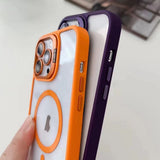 For-iPhone-12-Pro-U1-Invisible-Lens-Holder-Acrylic-+-TPU-MagSafe-Magnetic-Phone-Case(Grey)