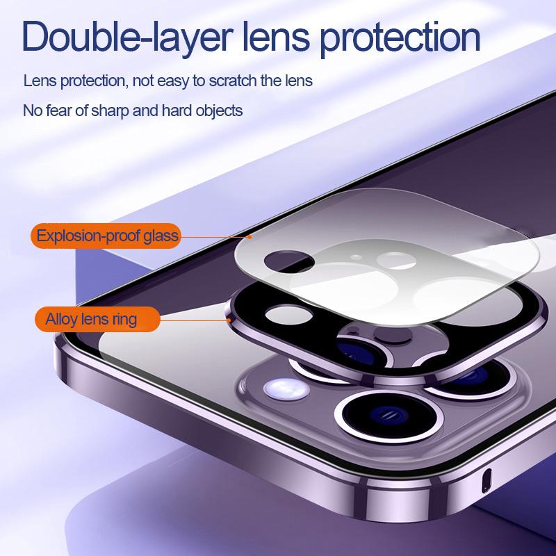 For-iPhone-15-360-Full-Body-Magnetic-Frosted-MagSafe-Phone-Case(Black)