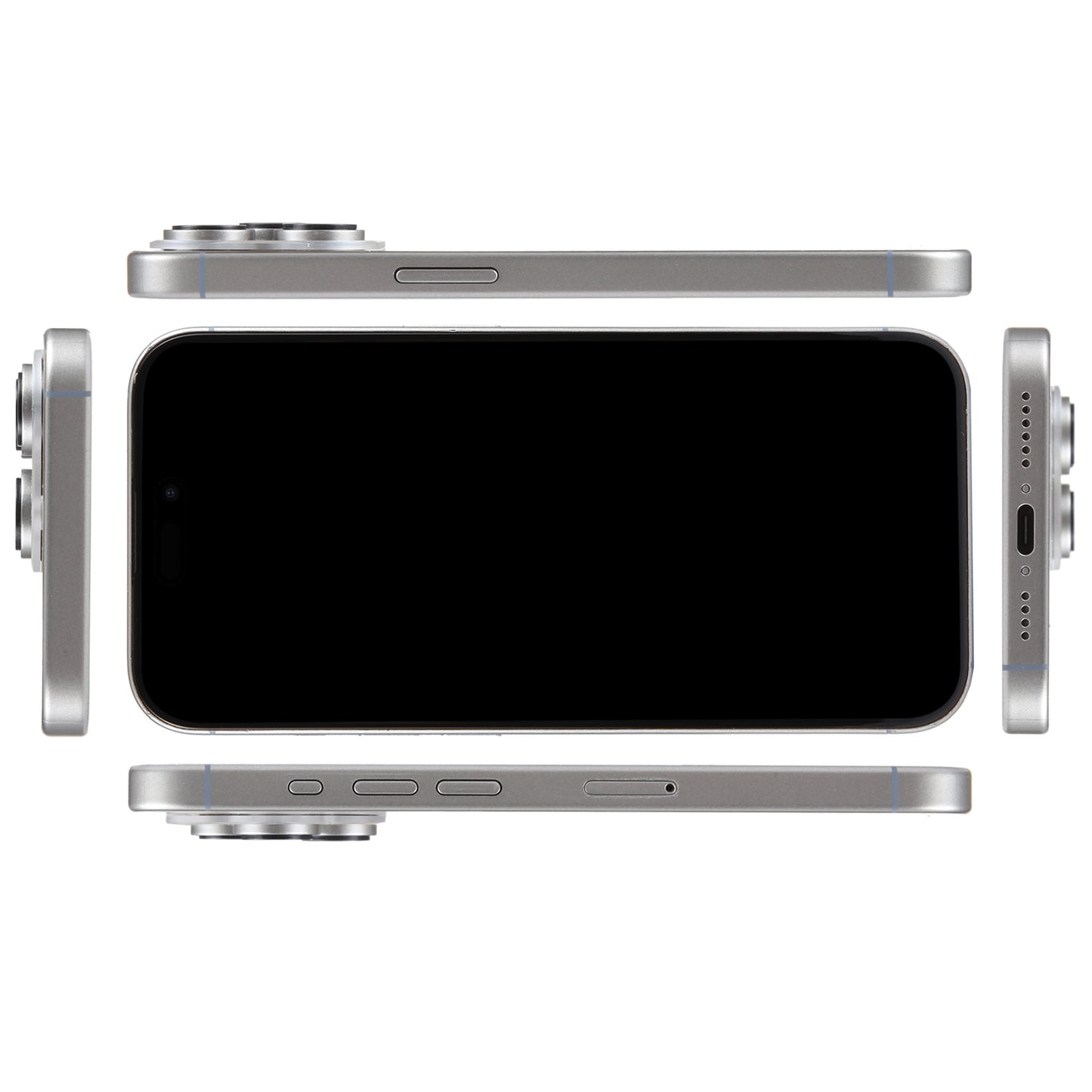 For-iPhone-15-Pro-Max-Black-Screen-Non-Working-Fake-Dummy-Display-Model-(Natural-Titanium)
