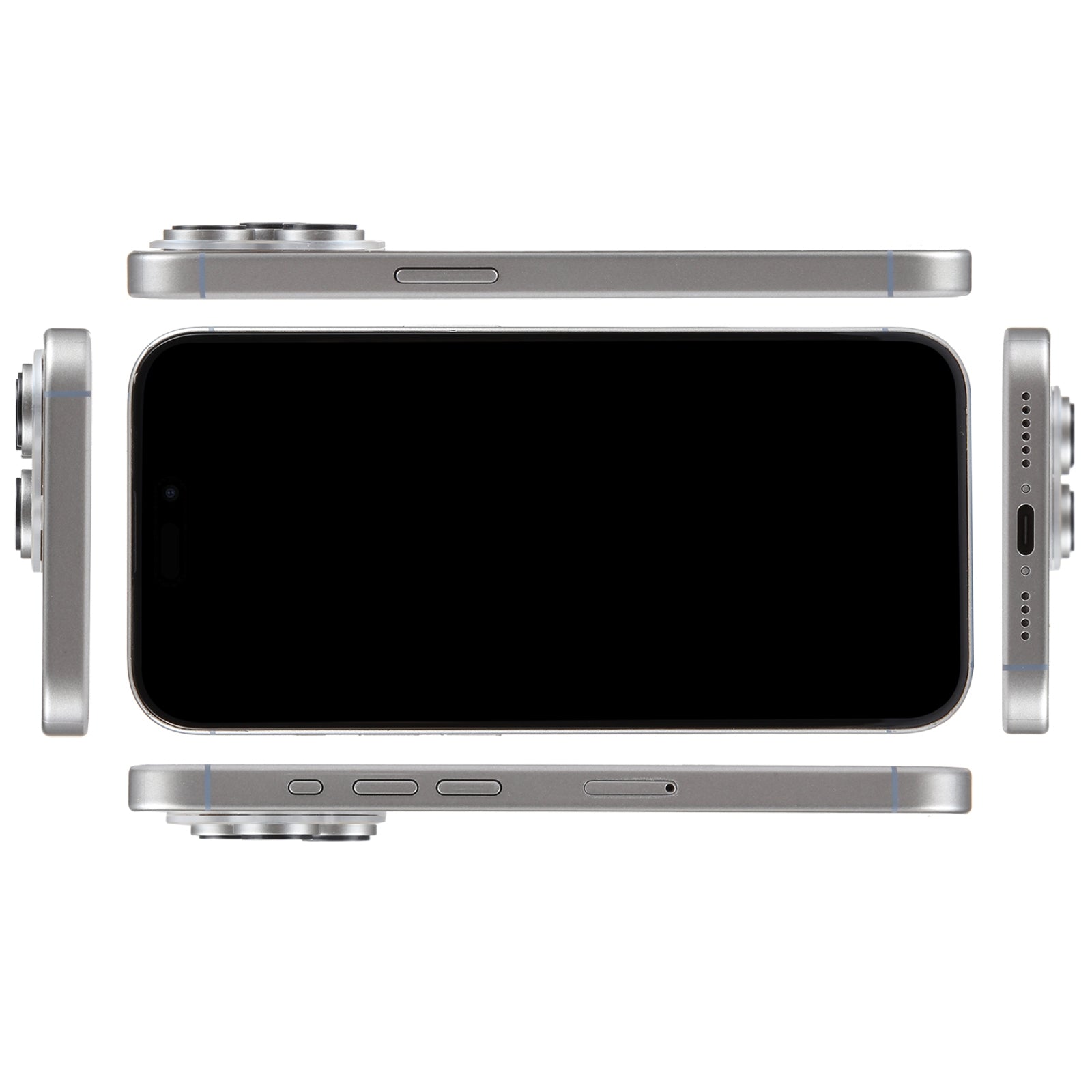 For-iPhone-15-Pro-Max-Black-Screen-Non-Working-Fake-Dummy-Display-Model-(Natural-Titanium)