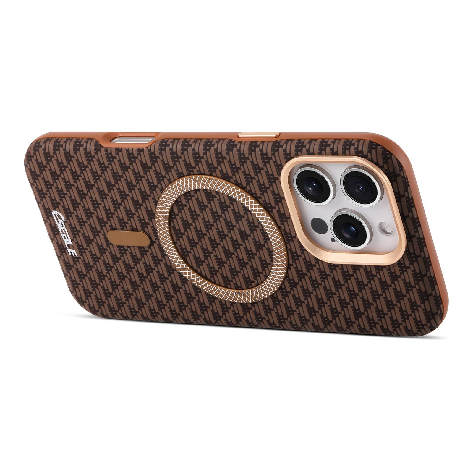 For-iPhone-15-ESEBLE-L3-Triangular-Shield-Metal-Lens-Magnetic-Phone-Case(Black)