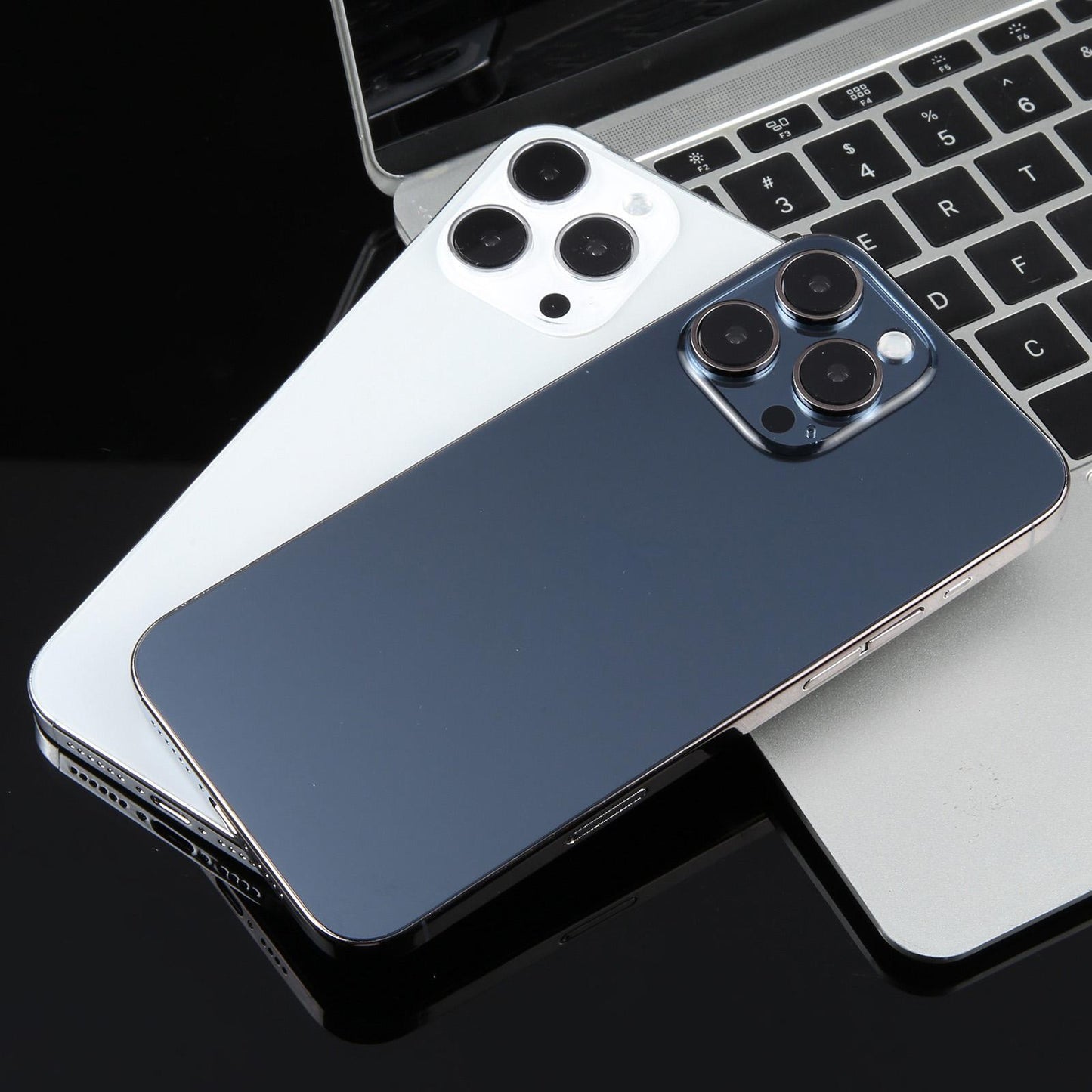 For-iPhone-15-Pro-Max-Black-Screen-Non-Working-Fake-Dummy-Display-Model-(Natural-Titanium)