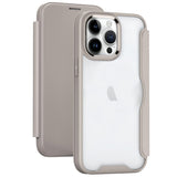 For-iPhone-15-Pro-Max-RFID-Blocking-Adsorption-Flip-Leather-Phone-Case(Khaki)