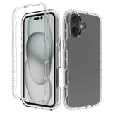 For-iPhone-16-Clear-TPU-Hybrid-PC-Shockproof-Phone-Case(Transparent)