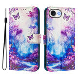 For-iPhone-16e-/-17e-Art-Colored-Drawing-Pattern-Leather-Phone-Case(Dreamland)