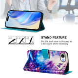 For-iPhone-16e-/-17e-Art-Colored-Drawing-Pattern-Leather-Phone-Case(Dreamland)