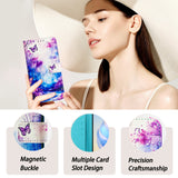 For-iPhone-16e-/-17e-Art-Colored-Drawing-Pattern-Leather-Phone-Case(Dreamland)