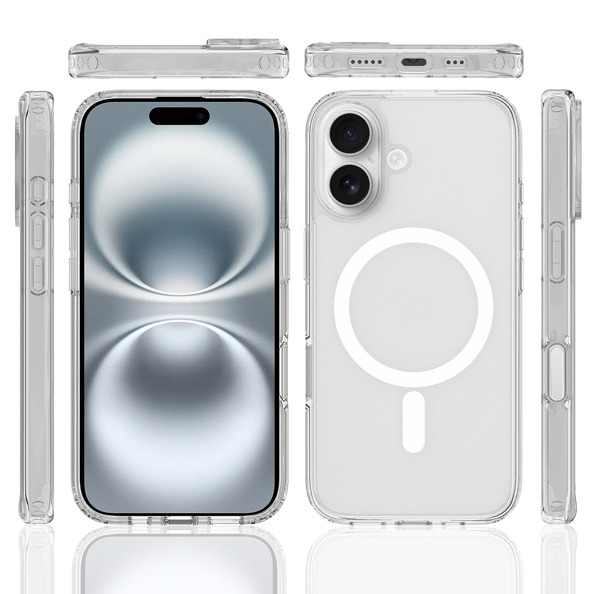 For-iPhone-16-Camera-Control-Button-Integrated-MagSafe-Clear-Phone-Case(Transparent)