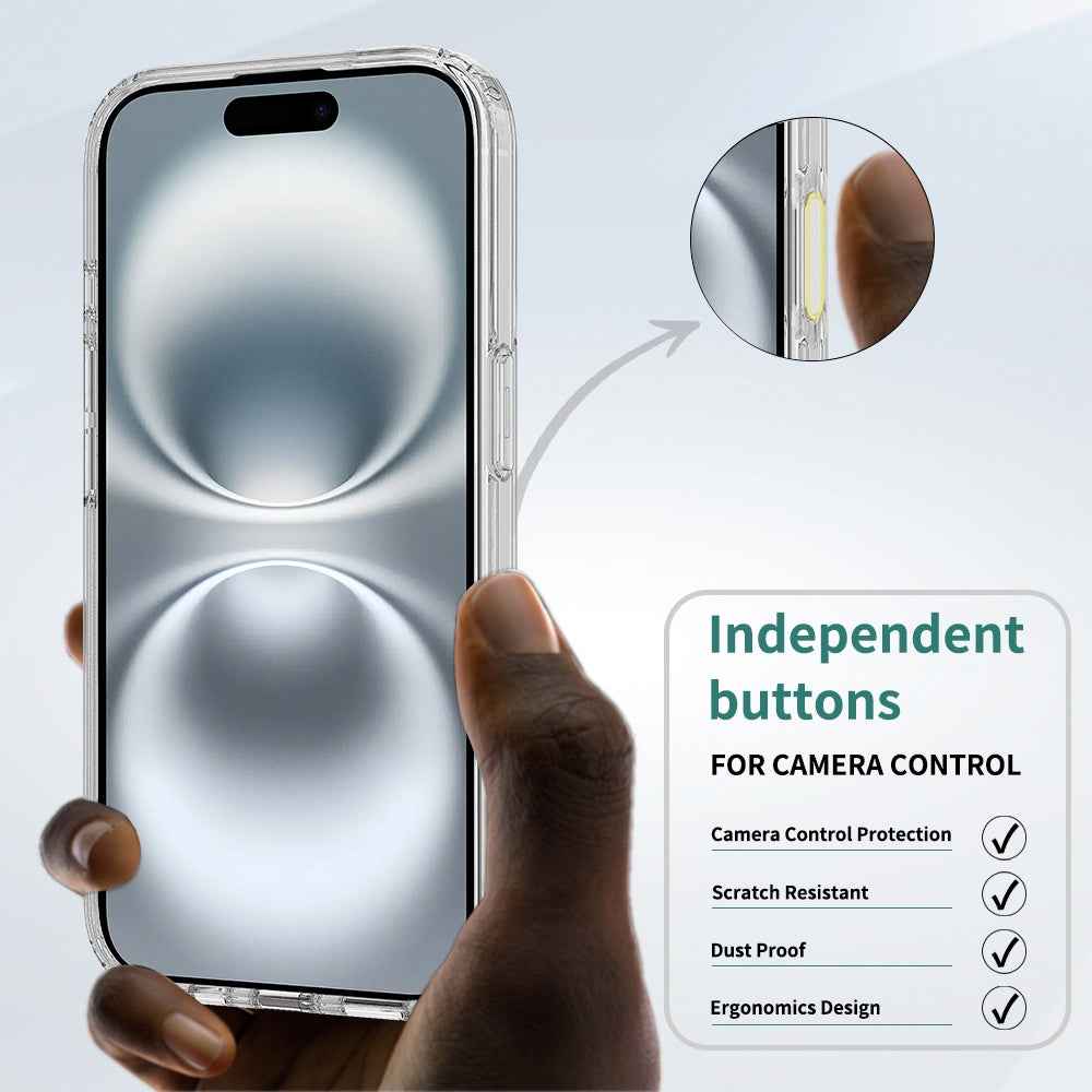 For-iPhone-16-Camera-Control-Button-Integrated-MagSafe-Clear-Phone-Case(Transparent)