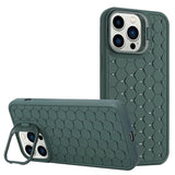 For-iPhone-16-Pro-Honeycomb-Radiating-Lens-Holder-TPU-Phone-Case(Green)